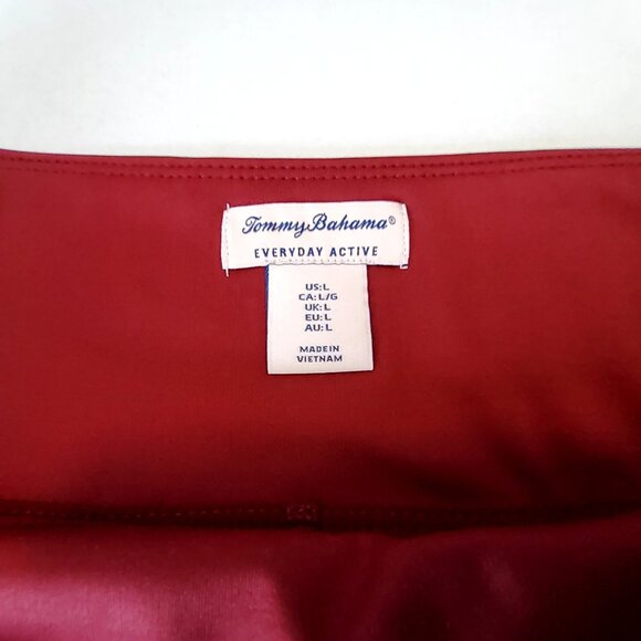 Tommy Bahama Everyday Active Red Pleated Skirt With Attached Shorts Size L - Picture 8 of 11